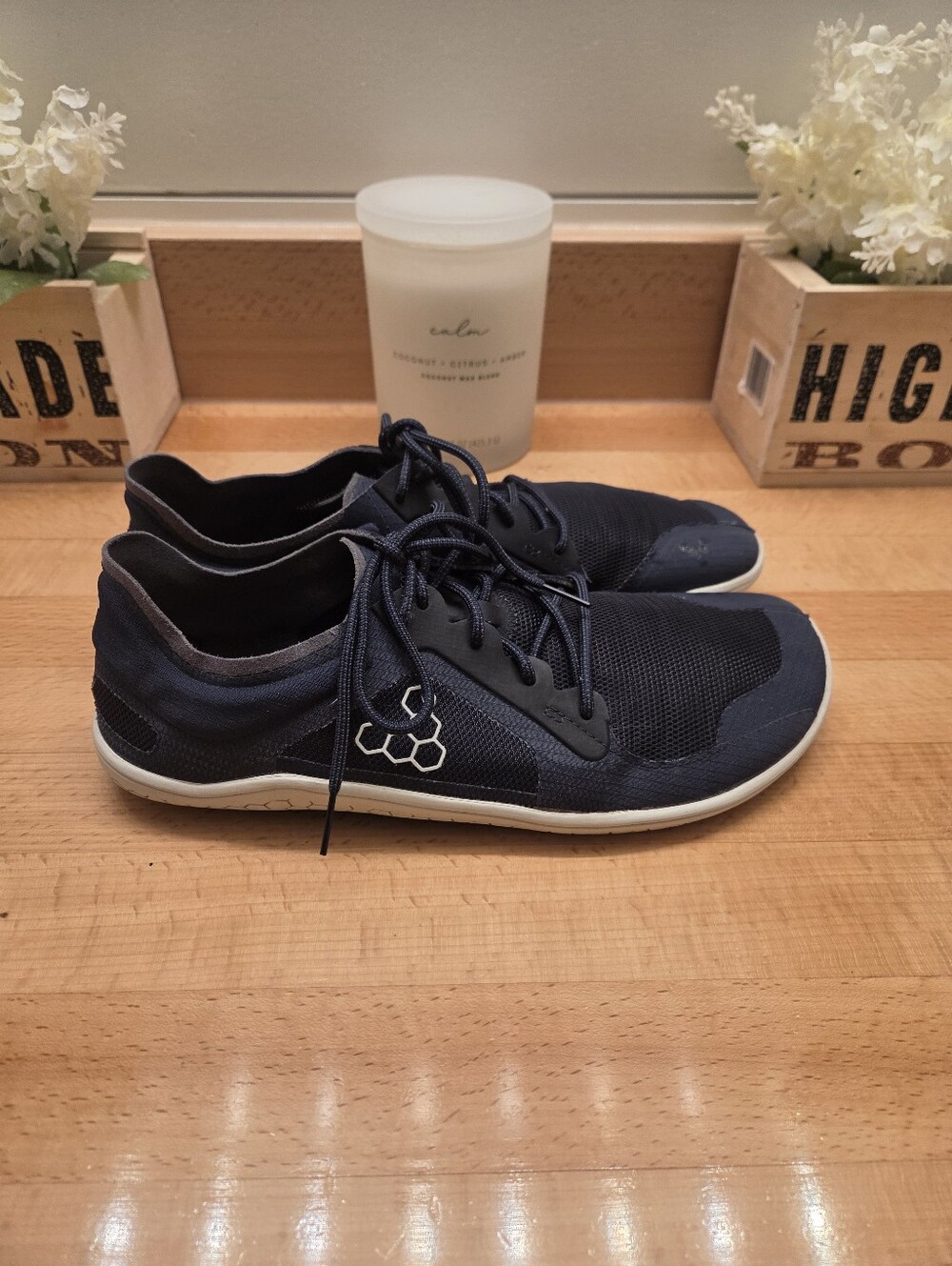 Vivobarefoot Primus Lite III Minimalist Barefoot Shoe Navy Blue Women's Sz EU 40